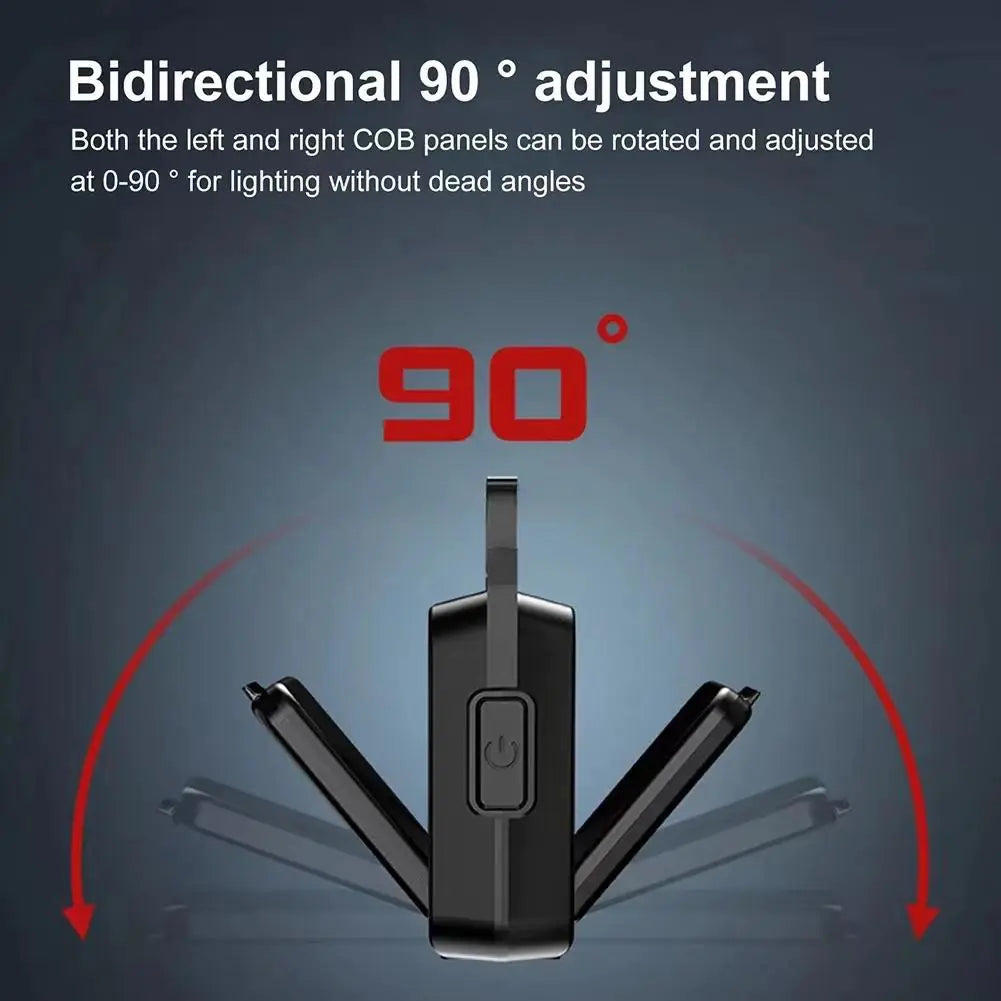 Mini linterna COB multifunción para llavero con carga tipo C